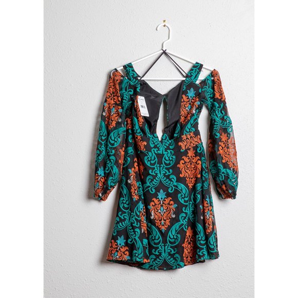 Free People Damask Embroidered Mini Dress - Picture 6 of 8